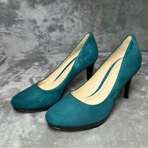 Cole Haan Teal Suede Heels